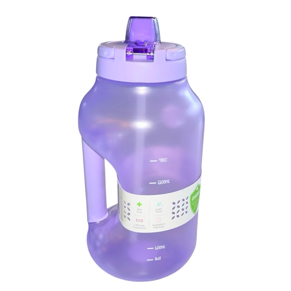 ELLO Hydrate by the Hour Leak-proof Straw Hydrate Translucent Lilac 64 oz. NEW - Picture 5 of 14